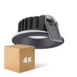 Mehrfachpackung 4x Ledvance LED  SPOT AIR FIX Aluminium  6W 510lm 36D - 930  | Ausschnitt 68mm - IP65 - Höchste Farbwiedergabe -  Dimmbar