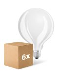 Mehrfachpackung 6x Ledvance Classic LED E27 Globe Fadenlampe Matt 7.5W 1055lm - 827  | Dimmbar - Ersatz Für 75W