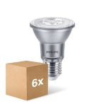 Mehrfachpackung 6x Philips Master Value LED Glühbirne Reflektor E27 PAR20 6W 515lm 40D - 930  | Höchste Farbwiedergabe - Dimmbar - Ersatz Für 50W