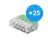 Mehrfachpackung 25x Klemmleiste Verbinder | Universal | 5 Drahts | 0.2-4.0MM