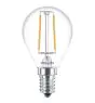 Philips Corepro LED Lustre E14 Kugel Fadenlampe Klar 2W 250lm - 827 Extra Warmweiß | Ersatz für 25W