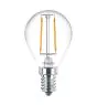 Philips Corepro LED Lustre E14 Kugel Fadenlampe Klar 2.2W 250lm - 840 Kaltweiß | Ersatz für 25W