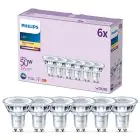 Mehrfachpackung 6x Philips Led-Spot GU10 PAR16 5W 355lm 36D - 827 