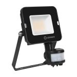 Ledvance Projecteur LED Compact Noir 20W 1800lm 100D - 830  | IP65 - Symétrique - Détecteur de mouvement et de lumière