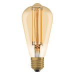 Ledvance Vintage 1906 LED E27 Edison Dorée 5.8W 470lm - 822  | Dimmable - Remplacement 40W