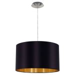 Eglo Suspension Luminaire Maserlo Échantillon Nickel Satiné | Convient pour E27