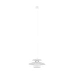 Eglo Suspension Luminaire Brenda Blanc, Matt Nickel | Convient pour E27