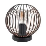 Eglo Lampe De Chevet Almanzora Échantillon Noir Cuivre | IP20 - Convient pour 1x E27 