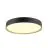 SLV Decona Mur et Plafonnier Aluminium Noir Ronde 23W 2170lm - 930 Blanc Chaud | IP44 - Meilleur Rendu De Couleur - Dimmable 
