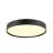 SLV Decona 42 Plafonnier Aluminium Noir Ronde 23W 2680lm - 930-940 CCT | IP44 - Meilleur Rendu De Couleur - Dimmable 