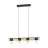 Eglo Suspension Luminaire Bailrigg Échantillon Bois Noir Brun | IP20 - Convient pour 4x E27 
