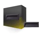 Bright Choice Applique Murale Chester PC Anthracite 2W 100lm - 840 Blanc Froid 