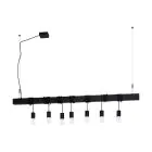 Eglo Suspension Luminaire Townshend-B Échantillon Noir | IP20 - Convient pour 7x E27 