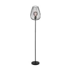 Eglo Lampadaires Salon Newtown Échantillon Noir | IP20 - Convient pour 1x E27 