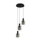 Eglo Suspension Luminaire Gorosiba Échantillon Noir | IP20 - Convient pour 3x E27 