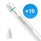 Lot 10x Philips Tube LED T8 MASTER Value (EM/Direct 230V) High Output 14W 2000lm - 830 Blanc Chaud | 120cm - Équivalent 36W