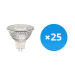 Lot 25x Spot LED GU5.3 MR16 4.4W 345lm 12V 36D - 827  | Dimmable - Remplacement 35W